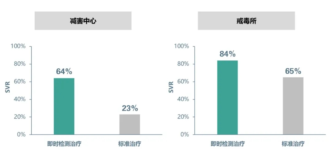 即時(shí)丙肝檢測治療策略與標(biāo)準(zhǔn)治療策略的SVR